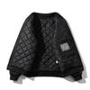 Mens High Street Vintage Embroidered Panda Floral Flight Jacket Loose Casual Baseball Coat Teens