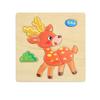 Cartoon Animal Fruit Car Pattern Wooden 3D Puzzle Baby Intelligence Early Learning Educational Toy Cute Wood Puzzle For Kids