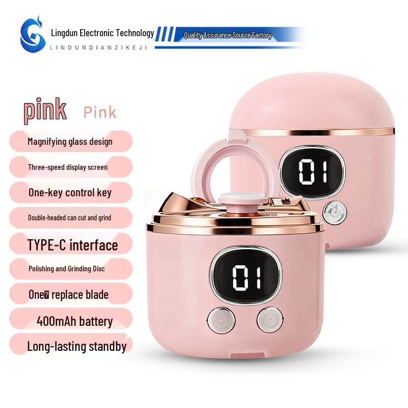 Rechargeable 2-in-1 Automatic Electric Nail Clipper & File for Baby and Children