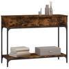 VidaXL Console Table Smoked Oak 100x34.5x75 Cm Engineered Wood 833395