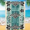 1PC Polynesian Manta Ray Beach Towel Polyester Quick Dry Travel Towel Unisex Lightweight Soft for Swimming Camping Surfing Beach