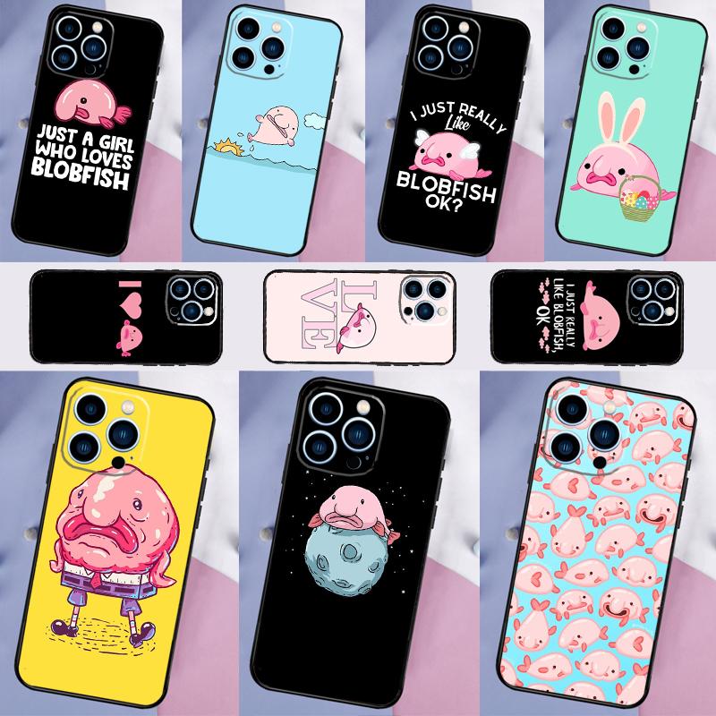 Cute Blobfish Cover For OPPO Reno 12F 11F 13F 14F 8T 7 8 Lite 10 11 12 13 14 OPPO Find X9 X8 X6 X5 Pro Case