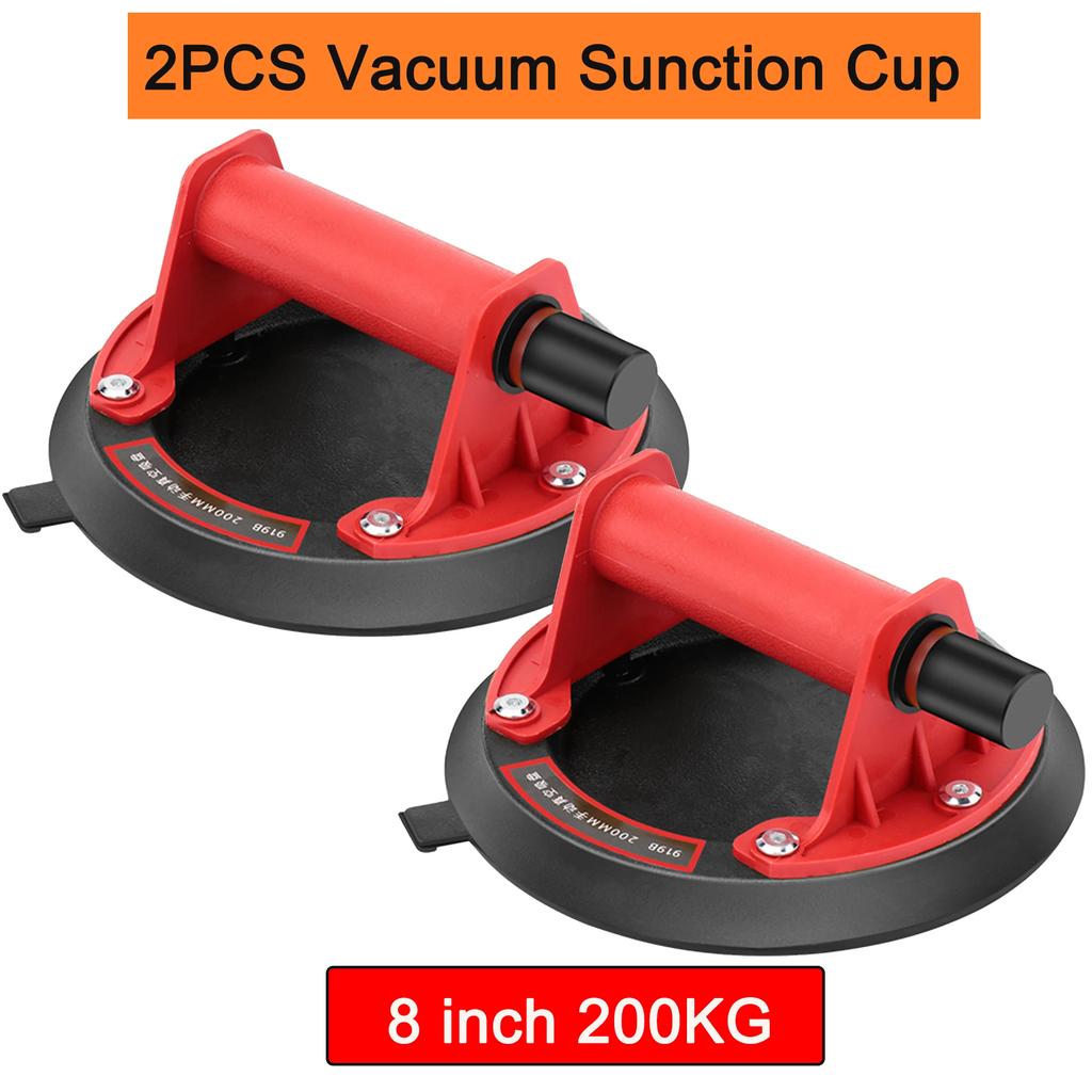 8 Inch Vacuum Suction Cup Glass Lifter Powerful Heavy Duty Vacuum Lifter for Granite & Glass Lifting Window Replacement