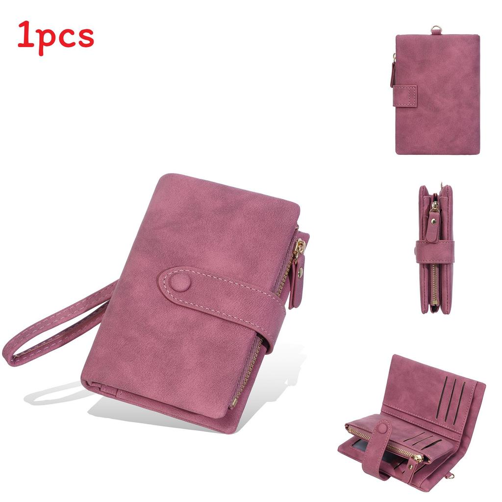 Fashion Pu Wallet For Women With Multiple Card Slots And Zipper Closure