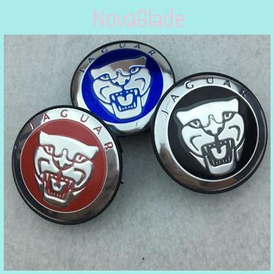 Elegant 4 stk Sæt Jaguar Fælgkapsler Logo Fælg 59mm Dæksel Emblemdæksel I Premium Kvalitet