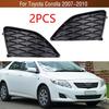 2PCS For Toyota Corolla 2007 2008 2009 2010 Front Bumper Fog Light Lamp Trim Grille Cover Frame Lid Bezel Lampshape 814880