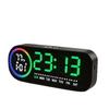 Hot Sale Colorful Slideshow Simple Large Screen LED Electronic Alarm Clock Strap Date Desk Clock