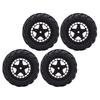 4Pcs RC Car Tires 80mm Wheels for 1 14 1 16 RC Truck with Paddles for Snow Sand Rubber Plastic