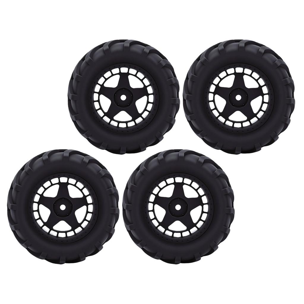 4Pcs RC Car Tires 80mm Wheels for 1 14 1 16 RC Truck with Paddles for Snow Sand Rubber Plastic