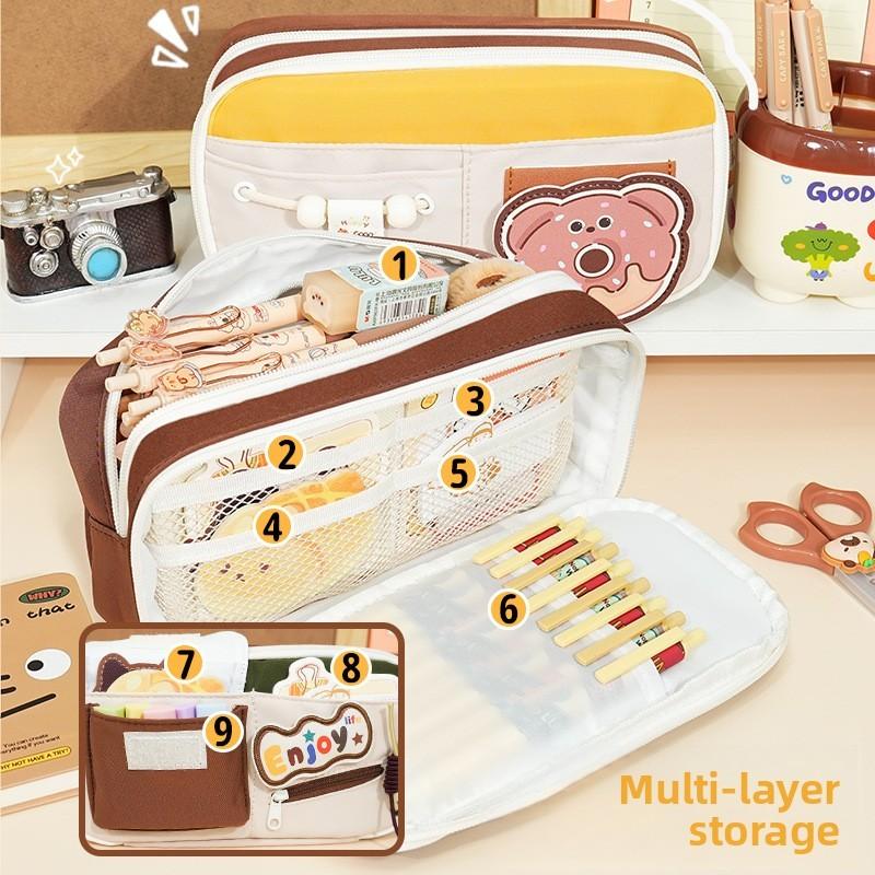 Novelty Style Multi Functional Pen Bag Made Of Oxford Fabric For School And Gift