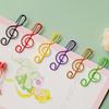 10 Color note shaped paper clips randomly selected