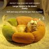 New Cloud-shaped Cat Bed with Pillow, Petal Bed, Warm Pet Bed for Autumn and Winter, and Small Dog Bed