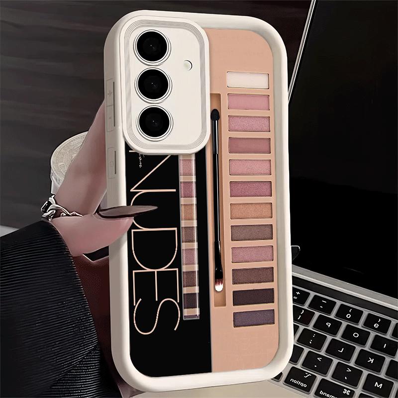 Phone Case for Samsung Galaxy A17 A16 A15 A14 A13 Makeup Eye Shadow Box Pattern A56 A36 A26 A55 A35 A25 A54 A34 A24 A53 A33 A23