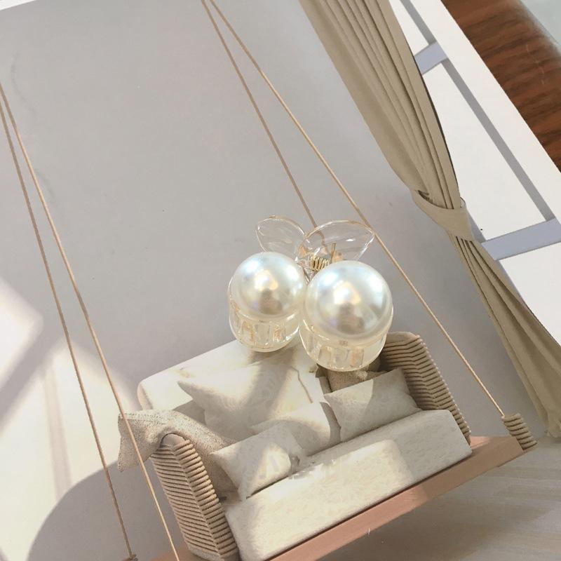 

Новый зажим-краб для женщин, полый геометрический, с жемчугом, модный элегантный зажим для волос, заколки для волос, краб для волос, аксессуары для волос