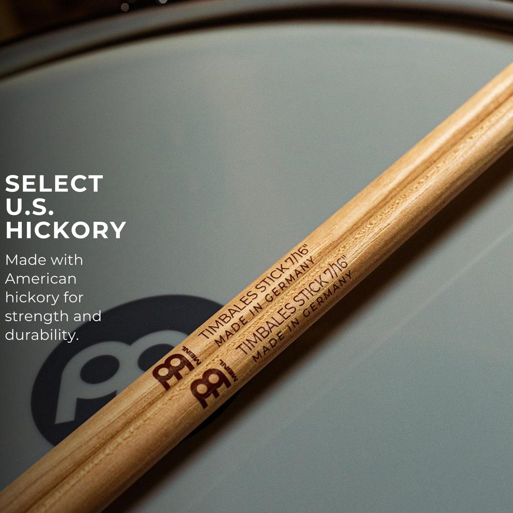 MEINL Stick Brush Timbales Stick Hickory X 3 Pack & 7/16" SB127-3 (405 11.1mm) []