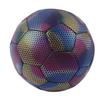 Size 5 Reflective Football Reflective Glowing Soccer Ball Glow in The Dark Football for Indoor