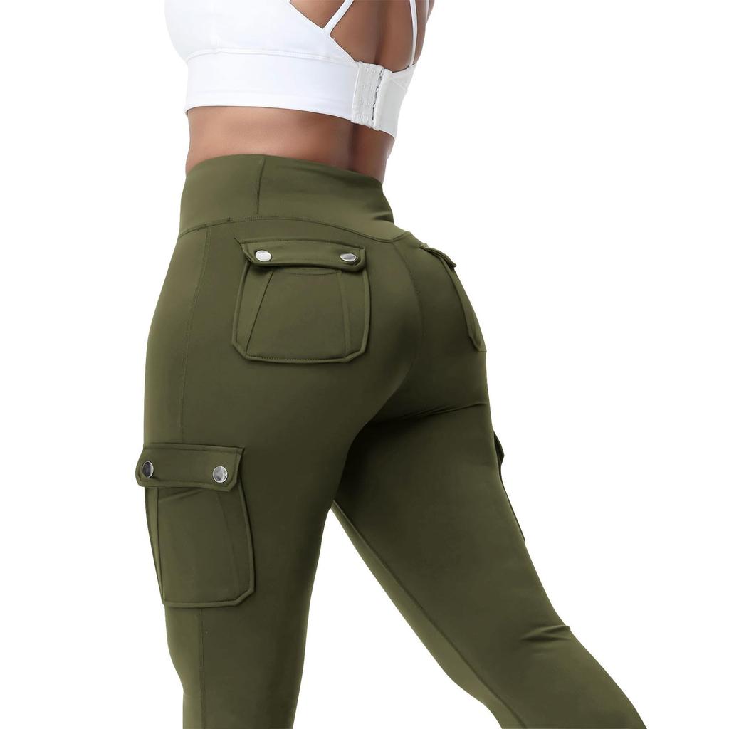 Damen Mode Stretch Yoga Hose Stretch Hohe Taille Lässige Enge Hose