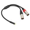 Acogedor to XLR Balanced Dual XLR Male to Female XLR Y 3.5mm Cable, 3.5mm 1/8-inch 3-pin
