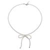 Elegant Pearls Bowknot Necklace Fashion Collar Necklace Clavicle Chain Choker