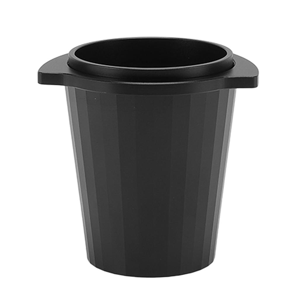54mm Kaffeedosierbecher Aluminiumlegierung Portafilter Dosierbecher für Kaffeemaschine Schwarz
