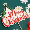 Decoration Xmas Birthday Christmas Theme Christmas Decoration Cupcake Decor Cake Toppers Cake Flags