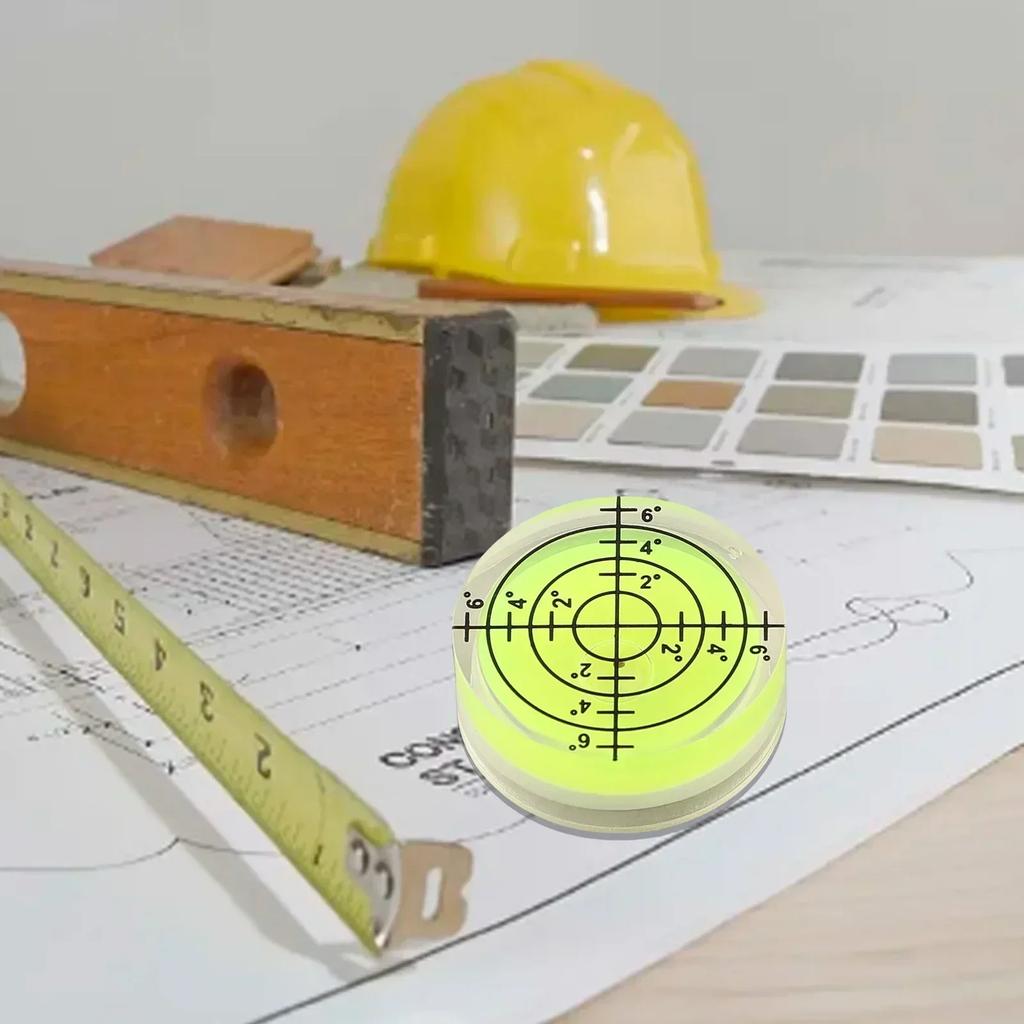 For Carpentry Bubble Level Level Measurement Tool Precision Machined Acrylic Material Fluorescent Yellow-green