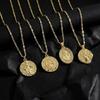 European Retro Madonna 3D Pendant Necklace - Hip Hop Style with Religious Elements