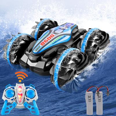 RC Car for Kids, Amphibious Stunt Car, Remote Control Car, Strong Waterproof, 360-Degree Rotation, Double-Sided Driving, Four-Wheel Drive, 2.4Ghz