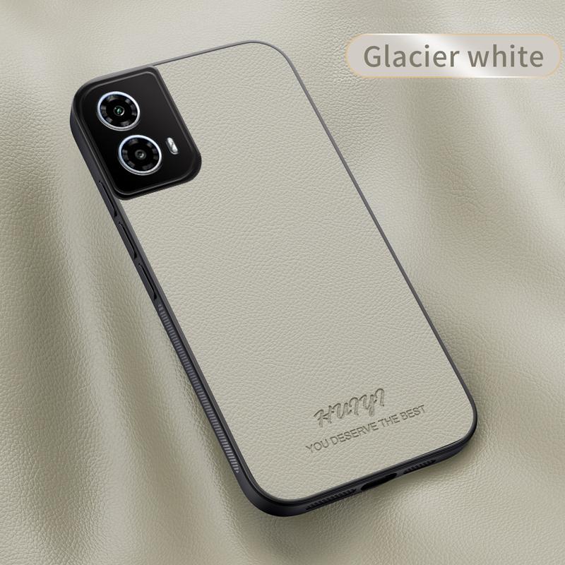 Luxury Business Leather Soft Frame Magnetic Cover For Motorola Moto G34 G45 MotoG34 MotoG45 Phone Cases Capa