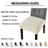 Jacquard Chair Covers Stretchy Solid Color Anti-Slip Chair Slipcovers Soft Sofa Seat Cover Living Room Restaurant Office Hotel