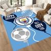 Erster Platz Manchester City Fc Logo Quadratische Teppiche sind eine großartige Wahl für Wohnzimmer, Schlafzimmer, Heimdekoration und als Geschenke.