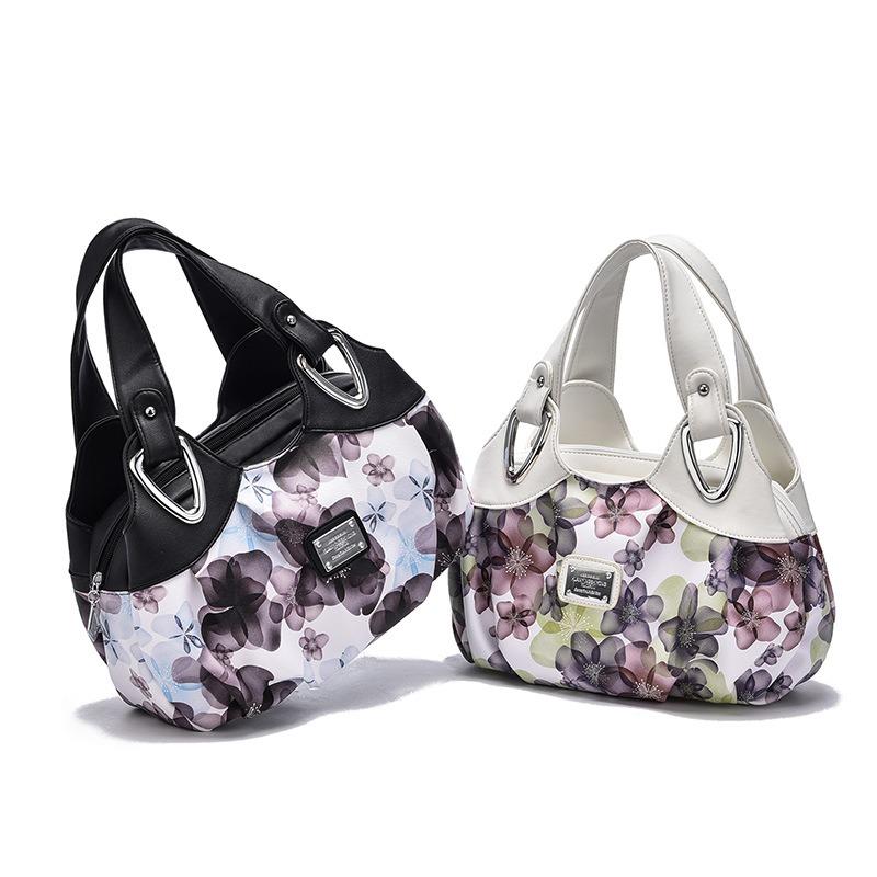 Women's bag summer new simple soft leather handbag large capacity medium mother bag tide