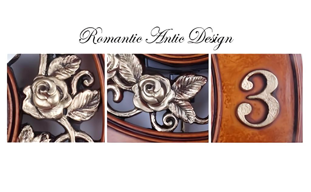 Radio-controlled wall clock, Bailey Rose antique wall clock, pendulum clock, stylish wall clock, Nordic interior