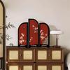Vintage Bamboo Ink Pattern Desktop Ornament - Retro Chinese Style Decoration