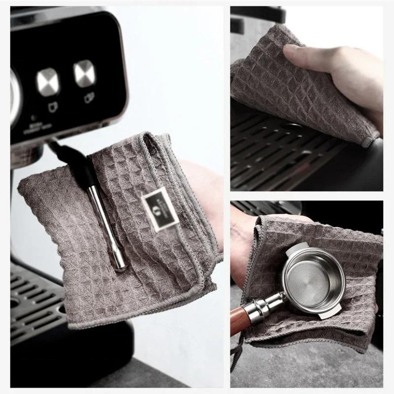 Super Absorbent Microfiber Cleaning Cloth Tower Coffee Bar Cleaning Towels Barista Clean Tool Coffee Machine Cleaner 1/3/5Pcs