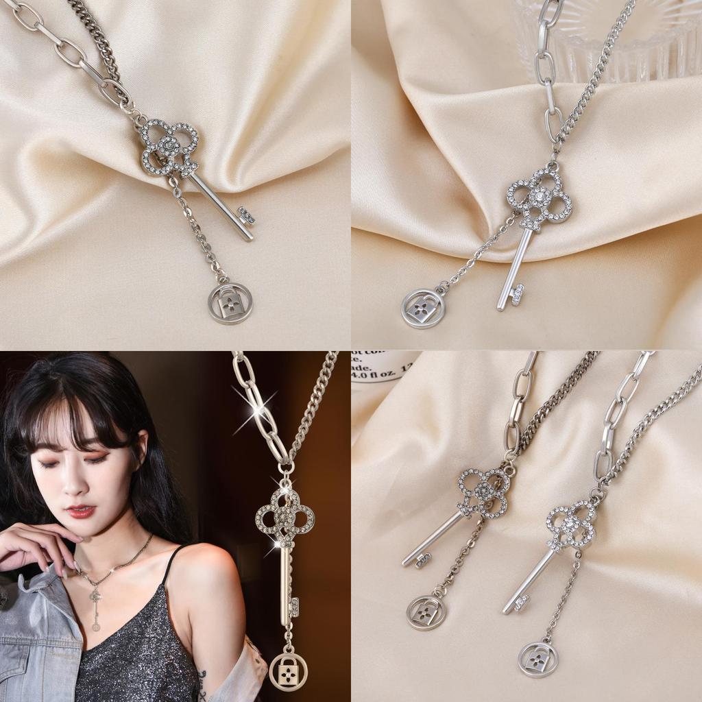 Korean Fashion Unique Key Necklace For Women With Timeless Design And Finish Luxurious