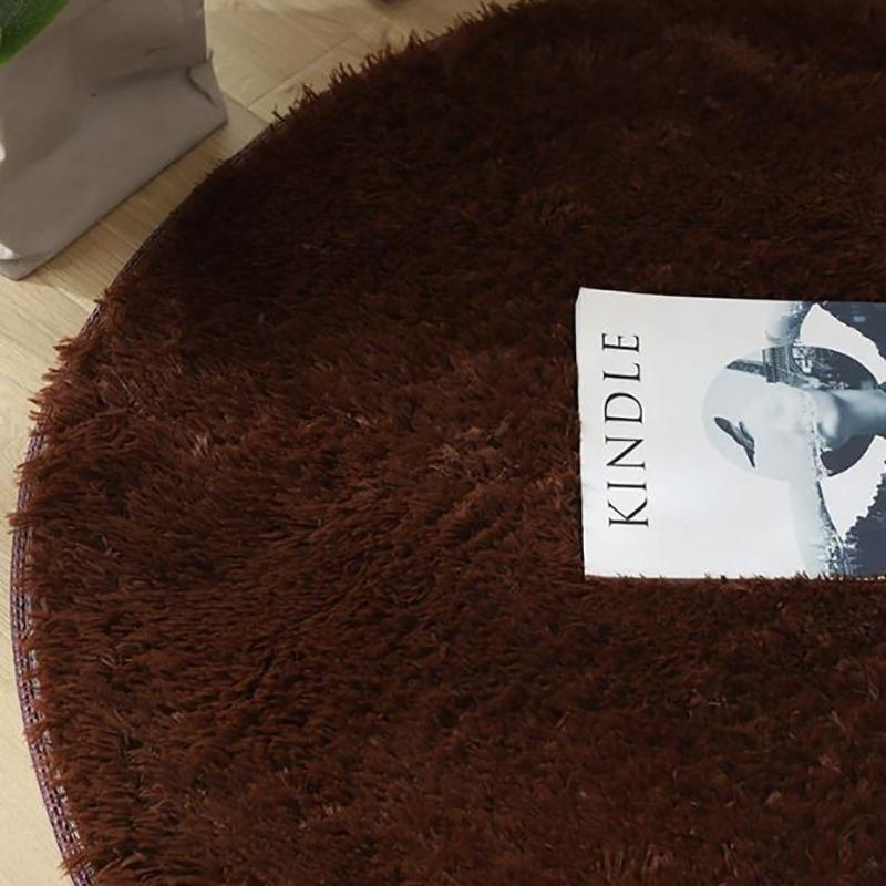 Thicken Round Carpet Living Room Bedroom Cute Room Bedside Carpet Fitness Yoga Carpet Hanging Basket Computer Chair Mat