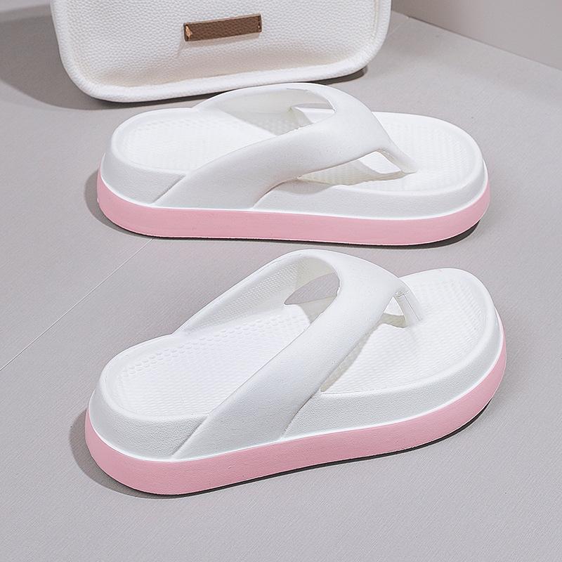 Flip-Flops für Damen, beliebtes Design, Schuhe, trendige, lässige Plateausandalen, rutschfeste Outdoor-Hausschuhe, einzigartige Eigenschaften, flache Sandalen