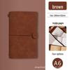 A6 Retro Travel Journal with Strap & Check-in Stamp - Customizable Logo Notebook