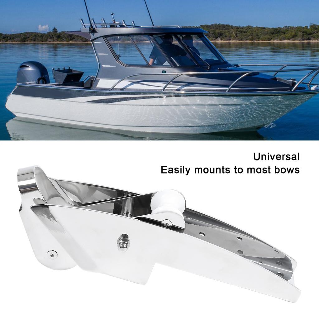 Bow Anchor Roller 316 Stainless Steel Hinged Self Launching Boat Bow Anchor Roller Bracket for Yachts