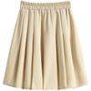 DIMANAF 2026 Summer New Plus Size Women Waist Elastic Shorts Skirts Casual Loose Fashion Lady Bottoms Pleated Skirt