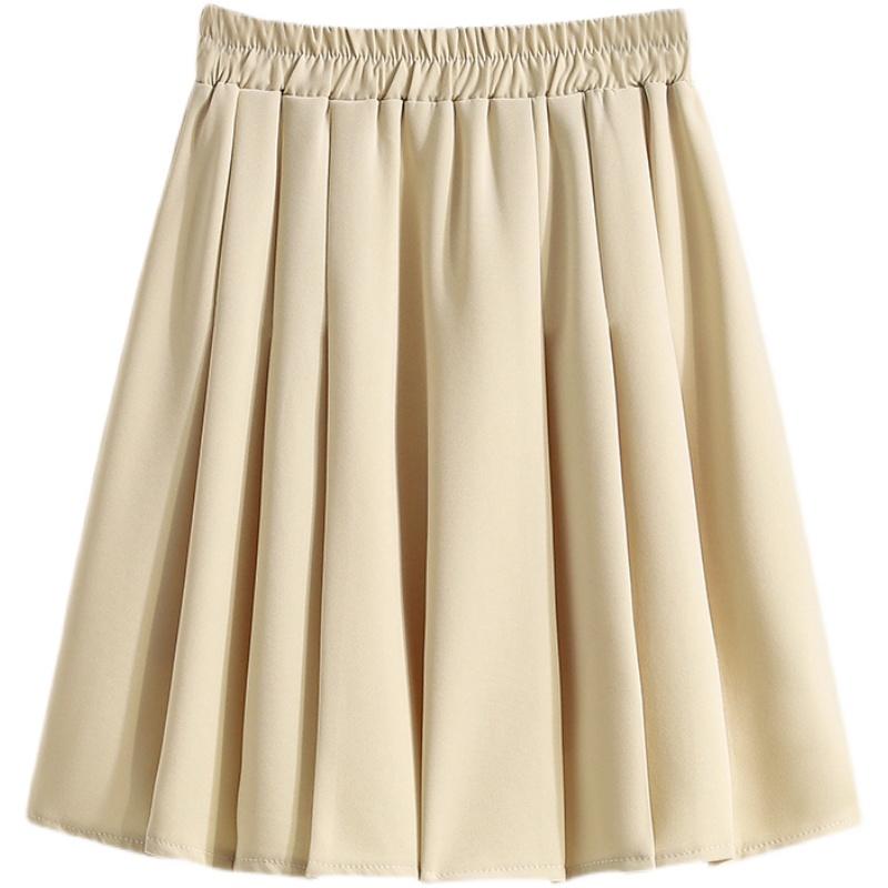 DIMANAF 2026 Summer New Plus Size Women Waist Elastic Shorts Skirts Casual Loose Fashion Lady Bottoms Pleated Skirt