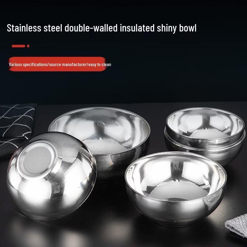 

Shixun Commercial Double-Layer Anti-Scald Stainless Steel Bowl