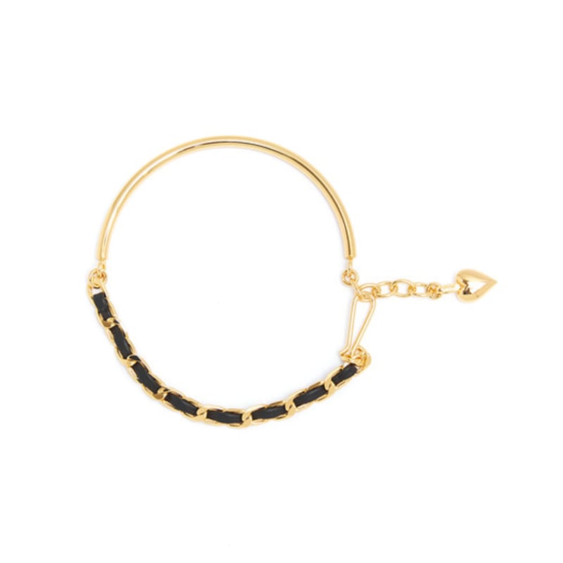 

viollina Dreamy Leather Anklet gold