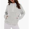Fashionable Women's Hooded Sweatshirt Casual Pocket Top Loose Pullover