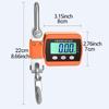 Electronic Hanging Crane Scale 0.05-500kg 3 Units Switchable Livestock Scale Portable LCD Screen for Construction Heavy Duty