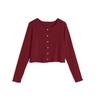Schlankmachender Cardigan im koreanischen Stil mit langen Ärmeln - Elegantes, vielseitiges Oberteil für Damen für Herbst/Winter