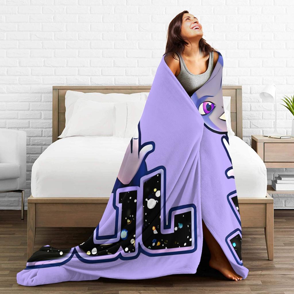 Jul Gold and Platinum Rapper Blanket Coral Fleece Plush Summer Ultra-Soft Throw Blankets for Bedding Couch Bedspread