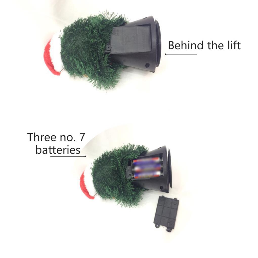 Elektrischer Weihnachtsbaum Spielzeug Requisiten Exquisite Haushalts-Feiertagsdekoration Interessante Tischplatten Batteriebetriebene tanzende Spielzeuge