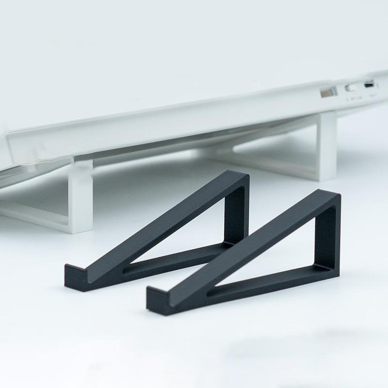 1 Pair Portable Keyboard Elevated Stand Raised Keyboard Angle Plastic Computer Keyboard Riser Monitor Holder Comfortable Typing